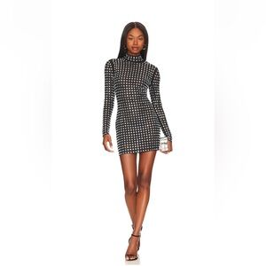 REVOLVE NBD ZENNI mini dress in black and silver